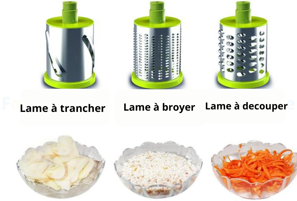 Râpe Multifonction Manuelle 3 en 1 – L'outil indispensable pour votre cuisine !